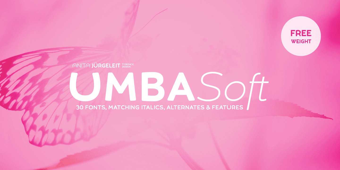 Пример шрифта Umba Soft #1